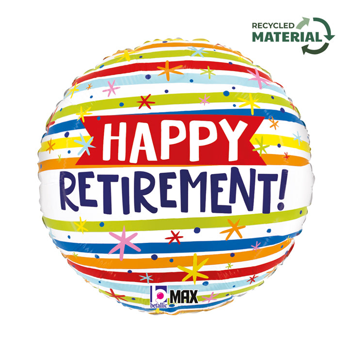 Μπαλόνι Συνταξιοδότησης 'Happy Retirement' 18"