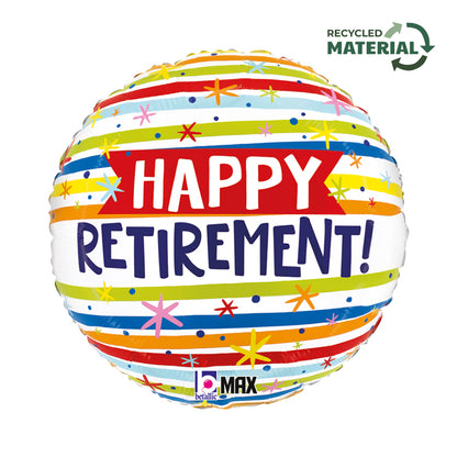 Μπαλόνι Συνταξιοδότησης 'Happy Retirement' 18"