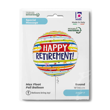 Μπαλόνι Συνταξιοδότησης 'Happy Retirement' 18"
