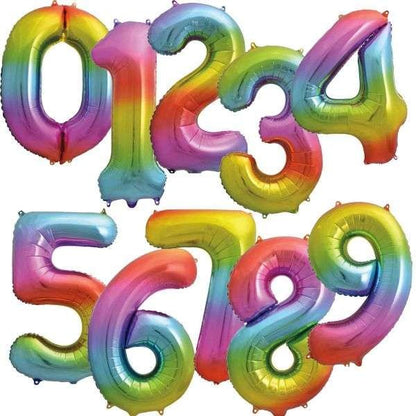 Μπαλόνια Αριθμοί Rainbow 76cm - 30"