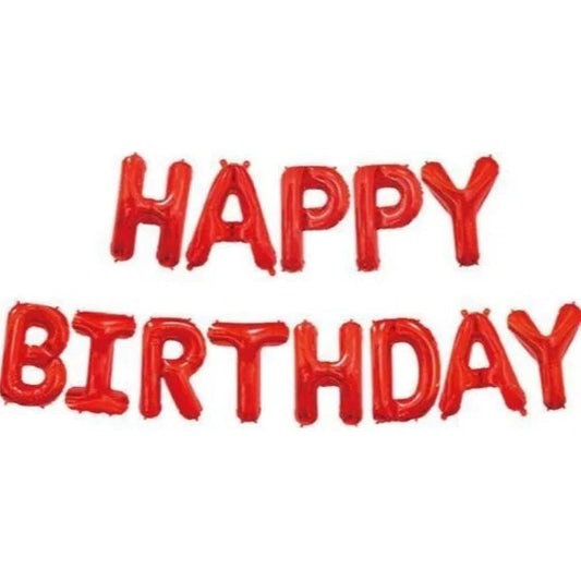 Μπαλόνια Κόκκινα Happy Birthday (13 τεμ)