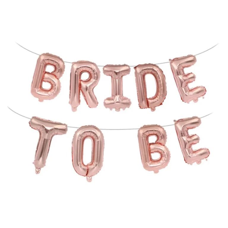 Μπαλόνια ροζ χρυσό "Bride to Be