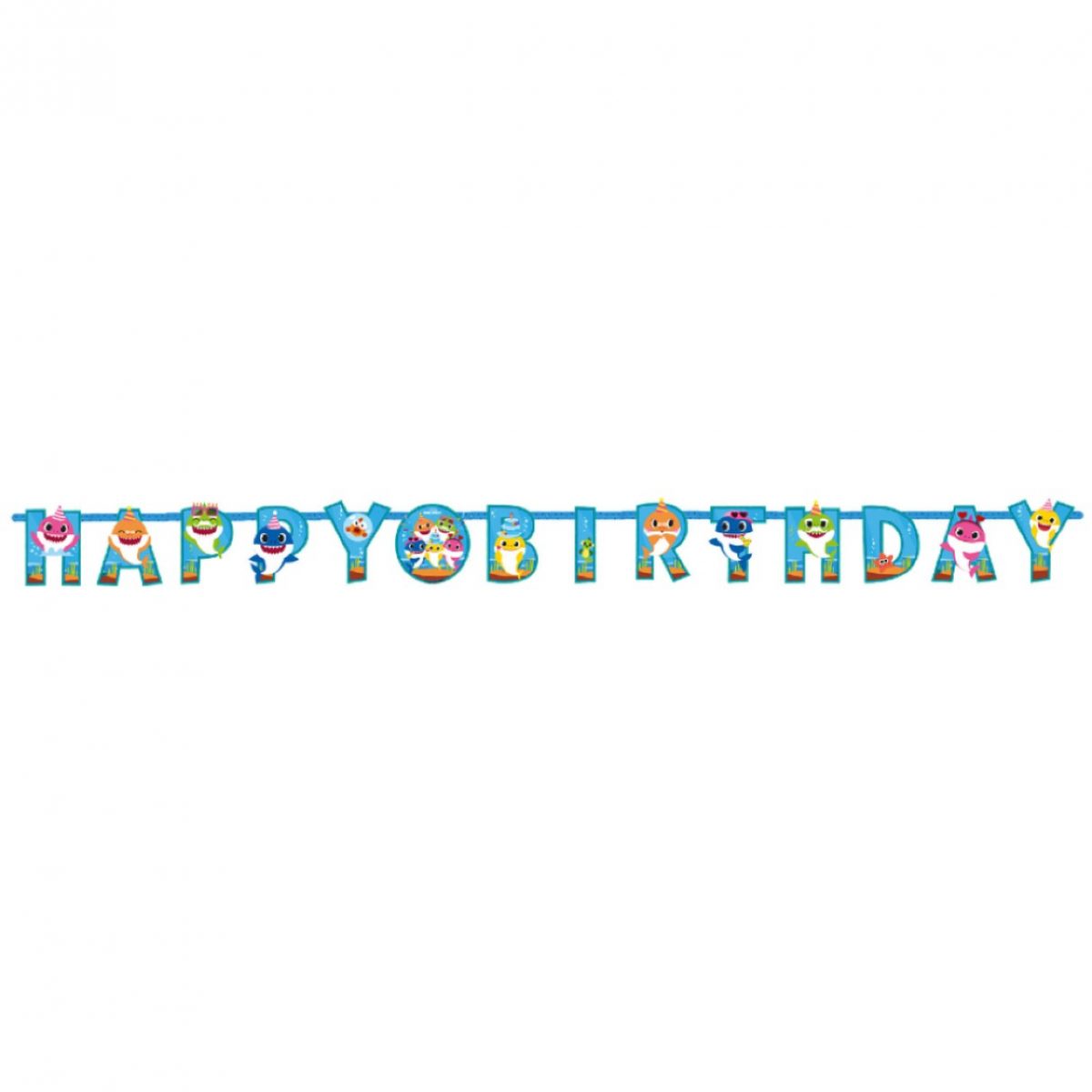 Μπάνερ Baby Shark "Happy Birthday" 1.80 cm