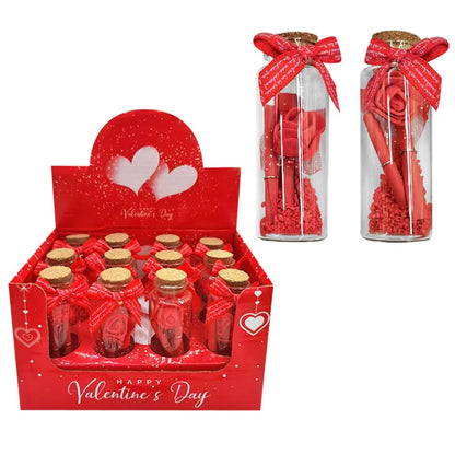 Μπουκαλάκι γυάλινο με φελλό LOVE