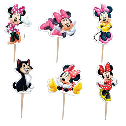 Οδοντογλυφίδες πάρτυ Minnie Mouse (6 τεμ)
