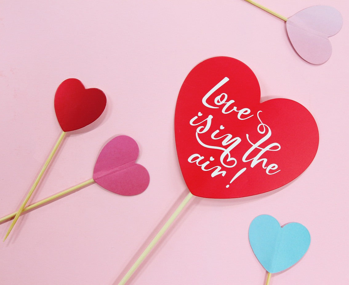 Οδοντογλυφίδες 3D Καρδιές "Love is in the air"