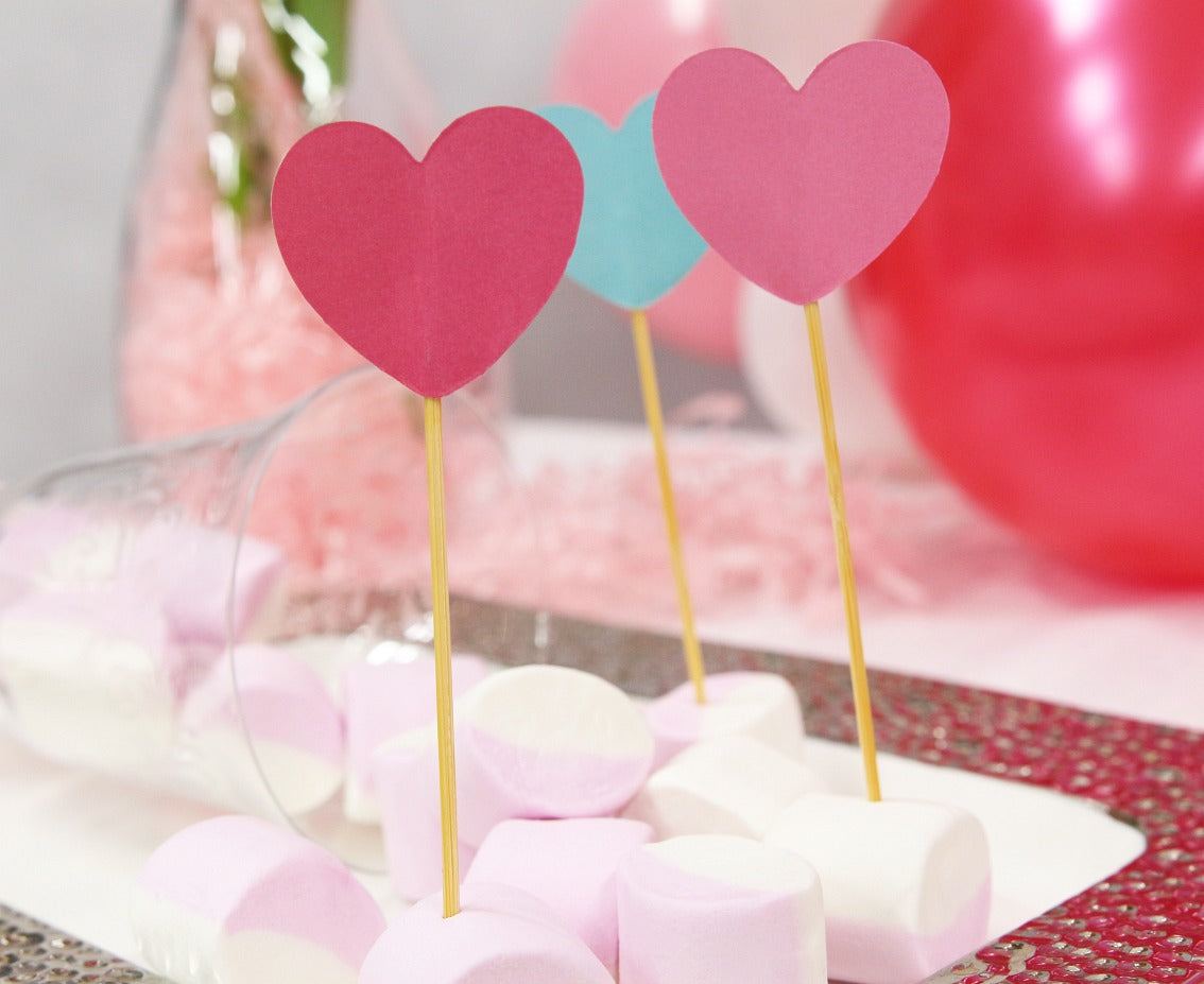 Οδοντογλυφίδες 3D Καρδιές "Love is in the air"