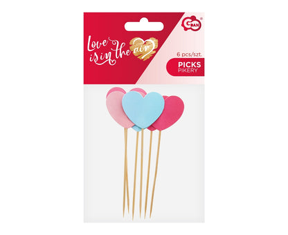 Οδοντογλυφίδες 3D Καρδιές "Love is in the air"
