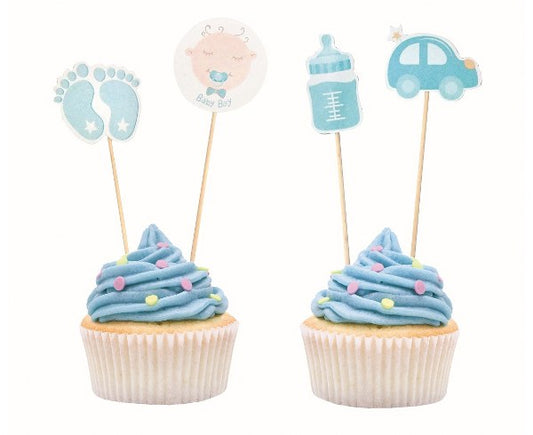 Οδοντογλυφίδες Baby Shower αγόρι (12 τεμ)