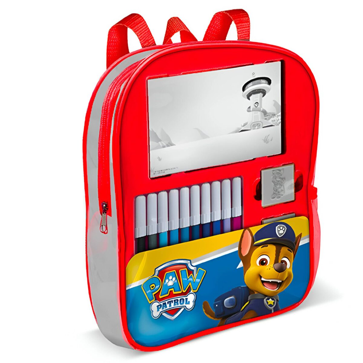Paw Patrol - Τσάντα νηπιαγωγείου με είδη ζωγραφικής