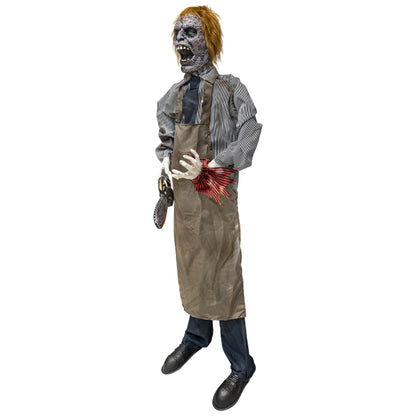 Animatronic Φιγούρα Halloween -Δολοφόνος με Αλυσοπρίονο με ήχο και φως 170cm
