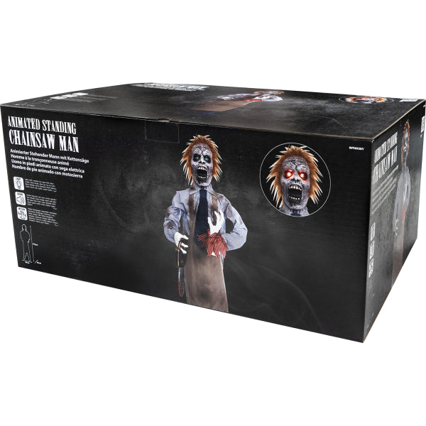Animatronic Φιγούρα Halloween -Δολοφόνος με Αλυσοπρίονο με ήχο και φως 170cm