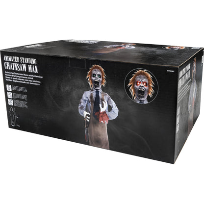 Animatronic Φιγούρα Halloween -Δολοφόνος με Αλυσοπρίονο με ήχο και φως 170cm