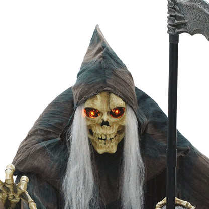 Animatronic XL Φιγούρα Halloween - Χάρος με Δρεπάνι 182cm