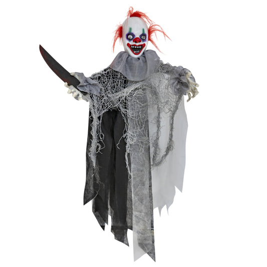 Φιγούρα Halloween - Κρεμαστός Κλόουν με φως και ήχο
