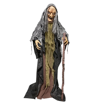 Animatronic Φιγούρα Halloween - Μάγισσα με φως και ήχο 160cm