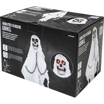 Animatronic Φιγούρα Halloween - Φάντασμα Σκελετός με ήχο και φως 80cm