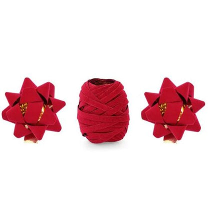 Φιόγκοι Συσκευασίας - Κόκκινο βελούδο (3 τεμ)