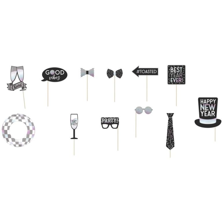 Photo booth Props Happy New Year (10 τεμ)