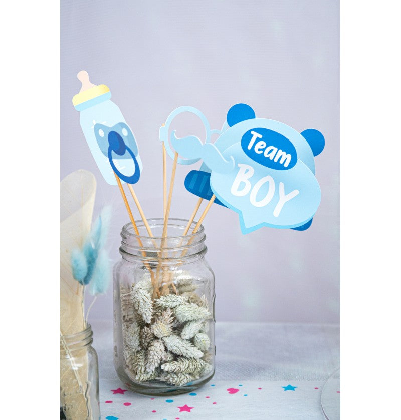 Στικάκια Photobooth Gender Reveal (12 τεμ)