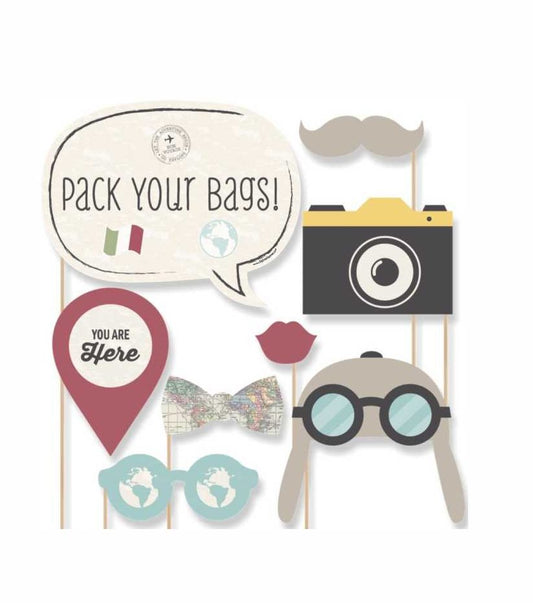 Photobooth Kit Ταξίδια (8 τεμ)