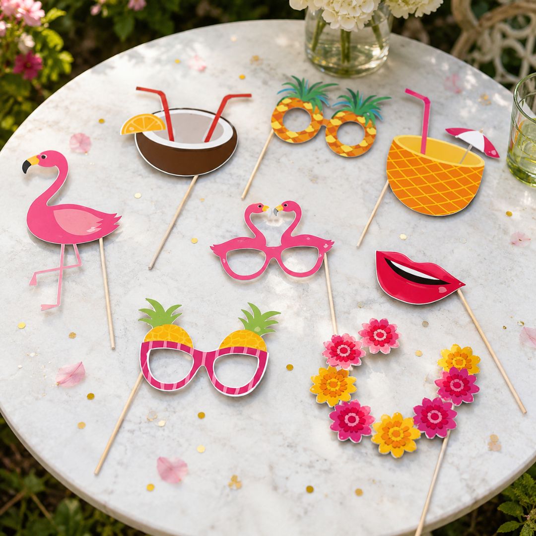 Photobooth Props – Tropical (8 τεμ)