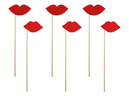 Photobooth Props Χείλη (6 τεμ)