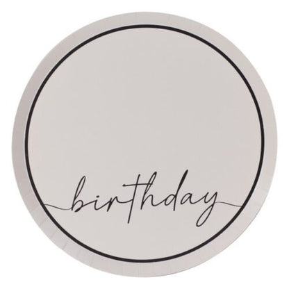 Πιάτα "Birthday" nude (8 τεμ)