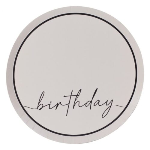 Πιάτα "Birthday" nude (8 τεμ)