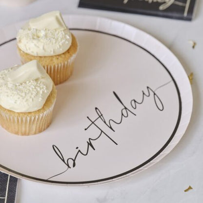 Πιάτα "Birthday" nude (8 τεμ)