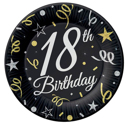 Πιάτα γλυκού 18th Birthday (6 τεμ)