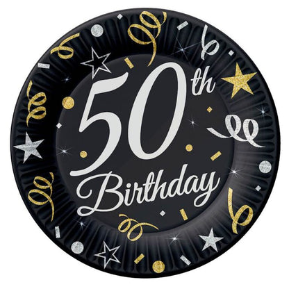 Πιάτα γλυκού 50th Birthday (6 τεμ)