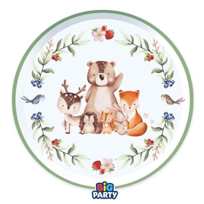 Χάρτινα Πιάτα γλυκού - Ζωάκια Του Δάσους (6 τεμ)