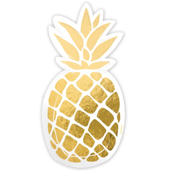 Πιάτα πάρτυ Ανανάς (6 τεμ)