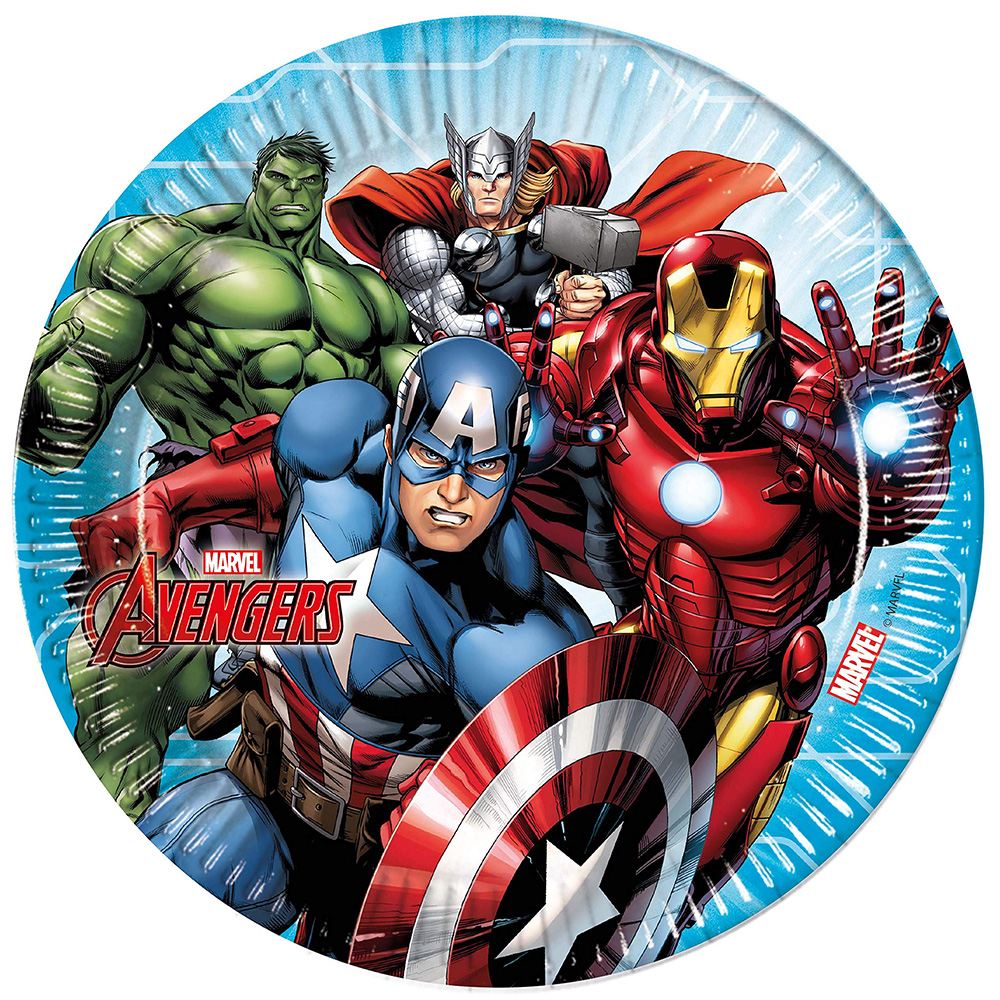 Πιάτα φαγητού Avengers Mighty (8 τεμ)
