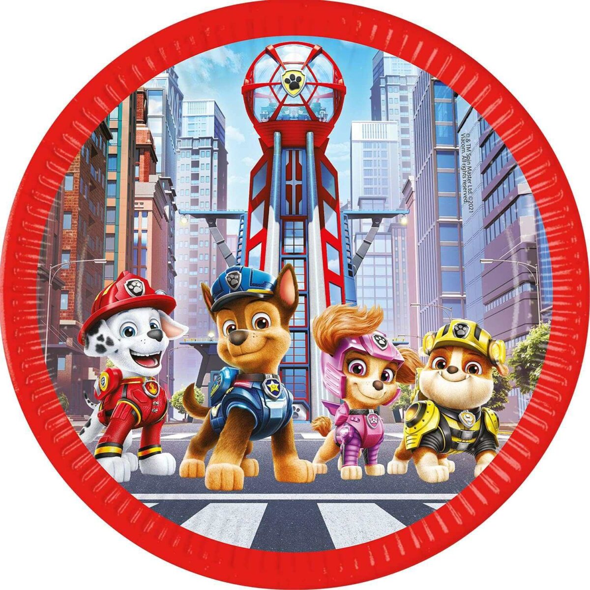 Πιάτα φαγητού Paw Patrol The Movie (8 τεμ)