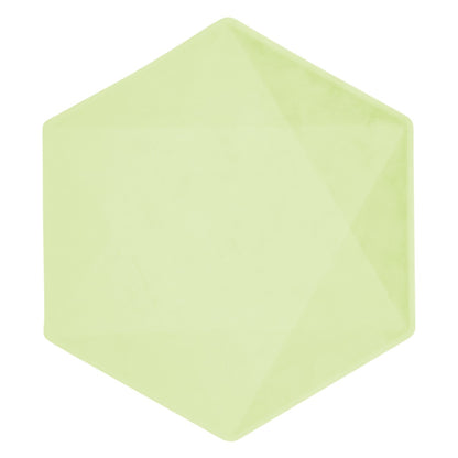 Πιάτα Vert Décor πράσινο εξάγωνο (6 τεμ)