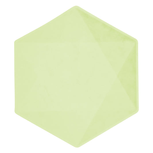 Πιάτα Vert Décor πράσινο εξάγωνο (6 τεμ)