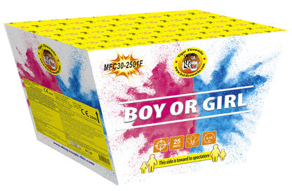 Πυροτεχνήματα για Gender Reveal - Boy (25 Βολών)