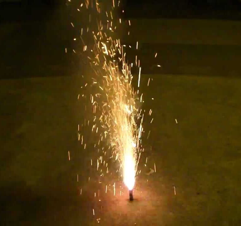 Πυροτέχνημα Σιντριβάνι ασημί 2m/30sec