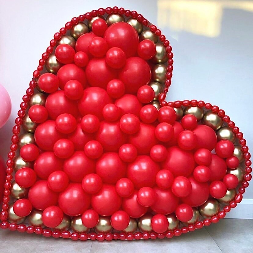 Πλαίσιο μπαλονιών Καρδιά