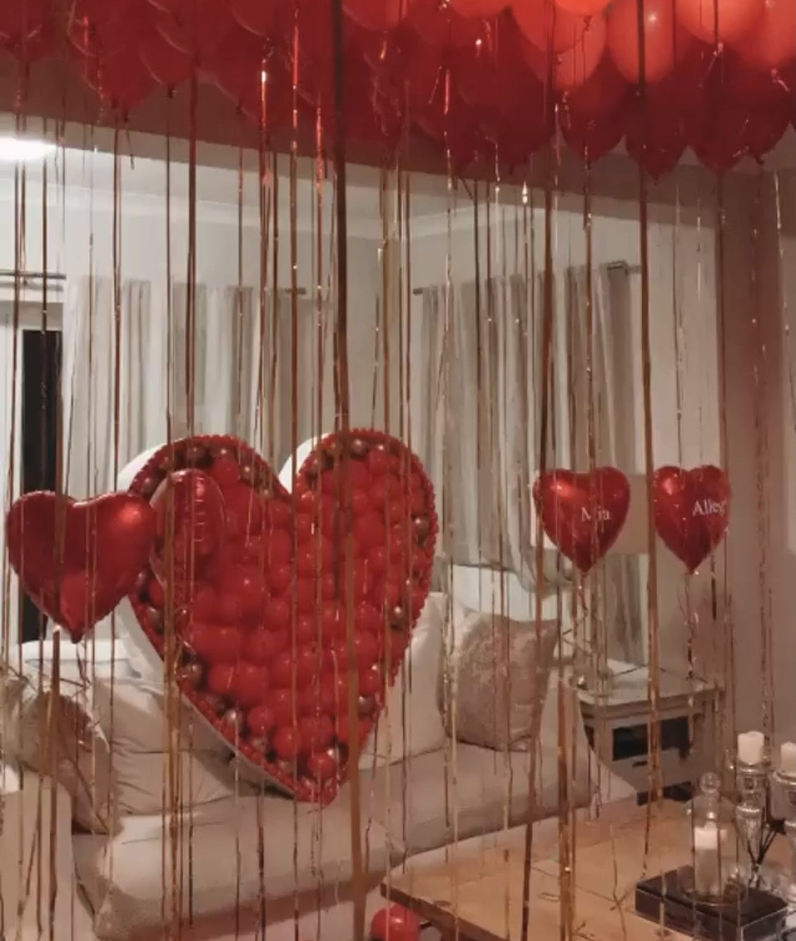 Πλαίσιο μπαλονιών Καρδιά