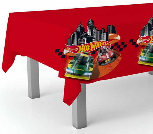 Πλαστικό Τραπεζομάντηλο - Hot Wheels (120x180 cm)