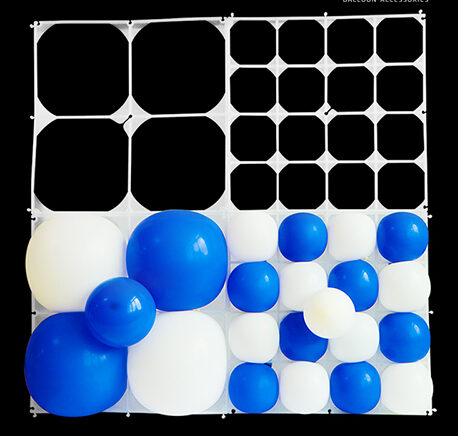 Πλέγμα για κατασκευή τοίχου από μπαλόνια