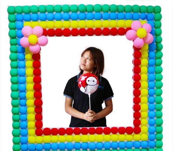 Πλέγμα για κατασκευή τοίχου από μπαλόνια