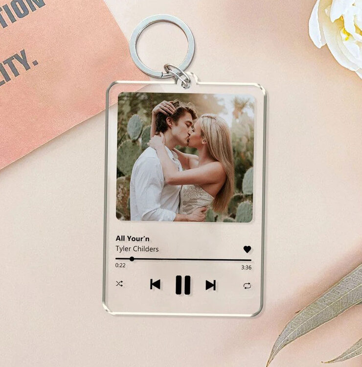 Plexi Μπρελόκ με φωτογραφία και τραγούδι