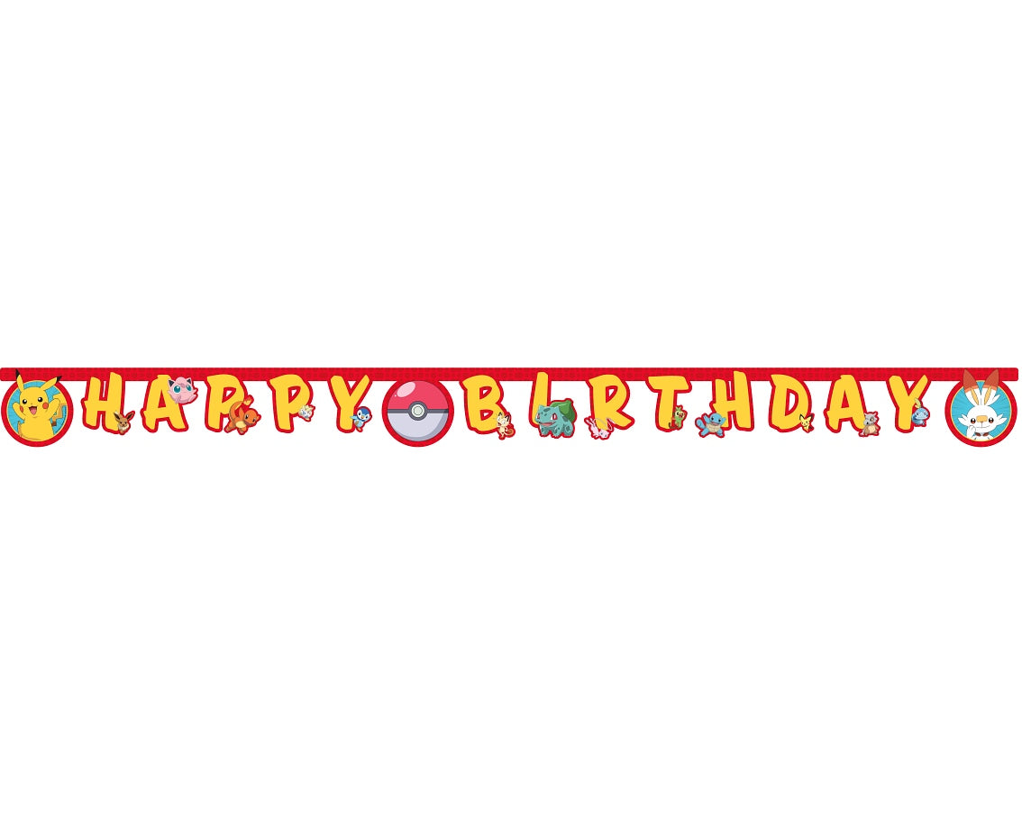 Pokemon Γιρλάντα "Happy Birthday"