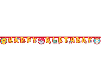 Pokemon Γιρλάντα "Happy Birthday"