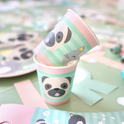 Ποτηράκια πάρτυ Hello Pets (8 τεμ)