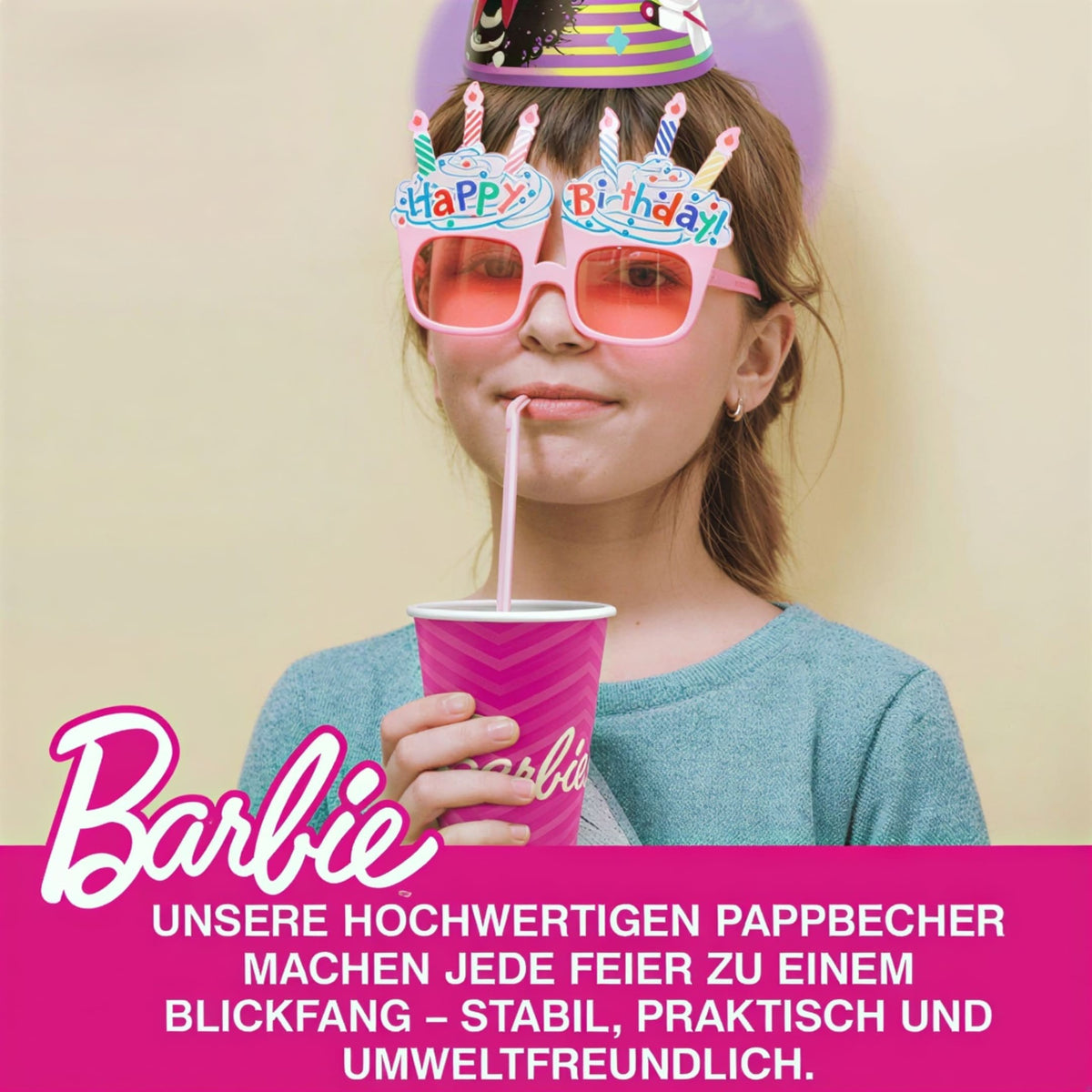 Ποτήρια Χάρτινα - Barbie (8 τεμ)